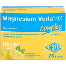 Magnesium Verla  400 direkt Zitrone, Direkt-Granulat, 25 St. Beutel 16917605