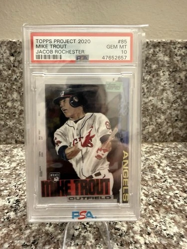 2020 Topps Project 2020 - Mike Trout #85 Jacob Rochester PSA 10 GEM RARE SSP