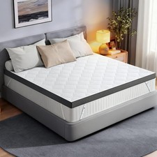 Extra Firm Mattress Topper: Queen Size 3 Inch, High Density Bed Topper, Extra S