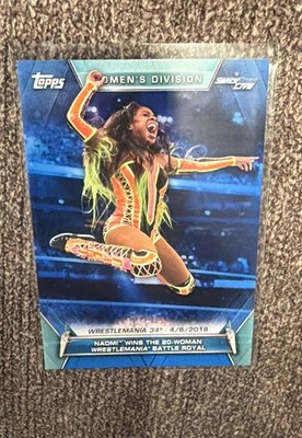 2019 Topps WWE Women's Division - Memorable Matches and Moments Naomi Wins...