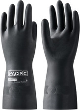 Chemical Resistant Gloves, Heavy Duty Industrial Rubber Gloves, Resist Acid, ...
