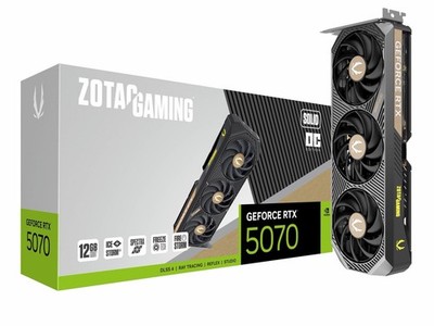 ZOTAC Gaming RTX 5070 SOLID 12GB GDDR7 NVIDIA Graphics Card GPU PCIE 5.0