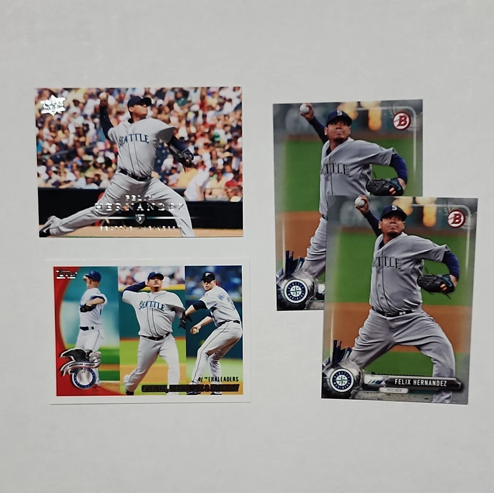 (10) Felix Hernandez Lot Bowman Topps Co-Signers /275 Optic Upper Deck SPx - Image 4 of 4