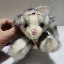 Aurora Flutterbunnies 2002 Purple Fairy Bunny Plush Butterfly Wings & Jewelry 