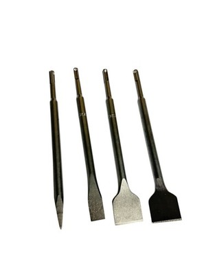 BAUBECK Meißel Set für Beton & Mauerwerk - SDS Max - LONG LIFE [4tlg] - 280mm la