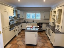 5 x Granite Worktops 30mm Thick solid pieces black with island