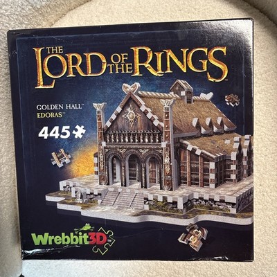 Wrebbit 3D Lord Of The Rings Golden Hall Edoras Rohan Jigsaw Puzzle LOTR 742 pc.