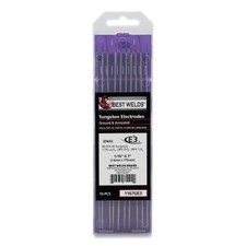 E3 Tungsten Electrode, 1/16 in dia x 7 in L, 10 PK ORS Nasco Best Welds 1167E3