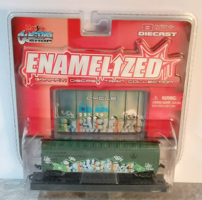 CYCLE ~ Maisto Custom Shop ENAMELIZED Graffiti Diecast Train @2006