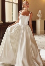 Essense of Australia D4145 Ivory Mikado Basque Gown Wedding Dress BRIDAL 10