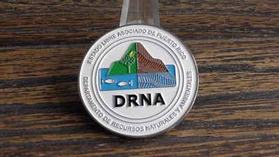 Government Of Puerto Rico Natural and Environmental Resources Challenge Coin