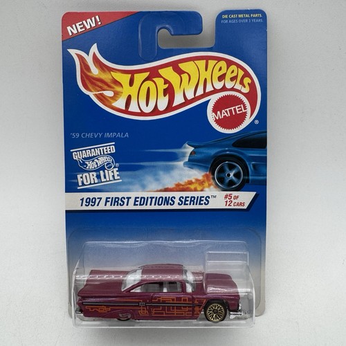 Hot Wheels 1997 First Edition ‘59 Chevy Impala #5 of 12 Sealed - Picture 2 of 6