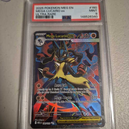 Mega Lucario ex graded PSA 9 for sale on eBay