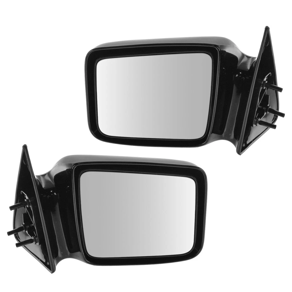 Manual Side Mirrors Set Pair Left LH & Right RH for 87-96 Dakota Pickup Truck