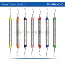 Mediment Dental Periodontal Gracey Curettes Surgical Hollow Handle Probe