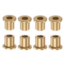 8Set Flange Bearing Sleeve 6mm x 10mm x 12mm Bronze Self Lubricating Bushings