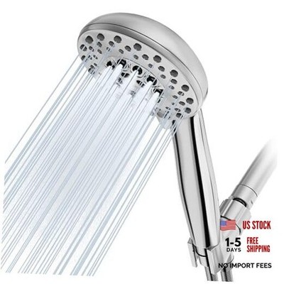 High Pressure Shower Head with Powerful Shower head+hose+holder(2.5 gal) Chrome
