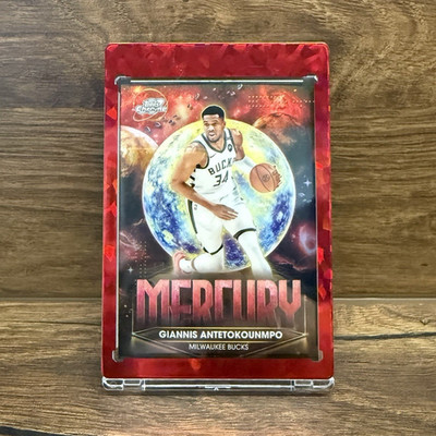 2025/26 Topps Chrome Cosmic Giannis Antetokounmpo Planetary Pursuit Mercury SSP