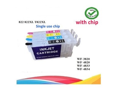 822XL T822XL Empty Ink Cartridges with Chip for WF3820 Printer S