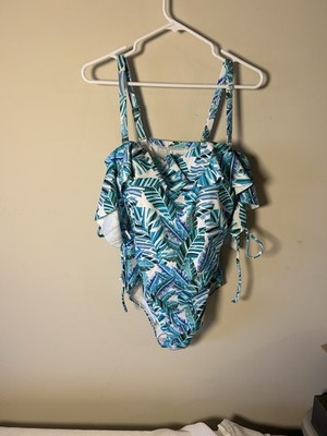 Gabifresh Womens Swimsuits For All, Sz 18 Padded, Tummy Control, Tropical, NWT
