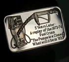 1979 Pumps Are Closed Fuel Crisis Greathouse Productions 1oz Vintage Silver Bar