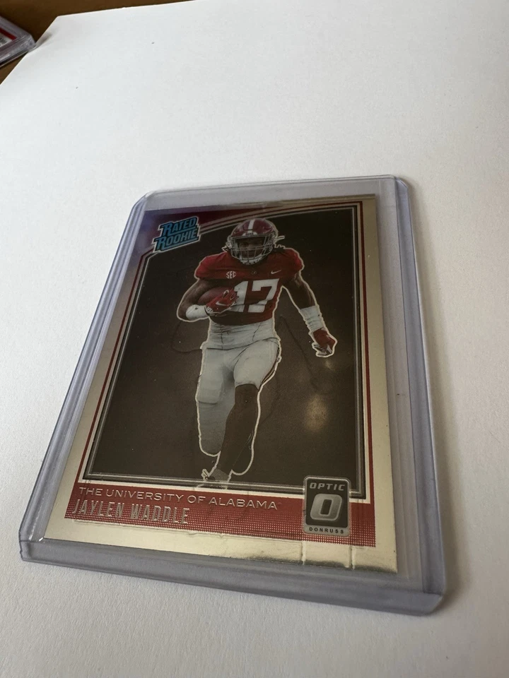 2021 Panini Draft Picks Donruss Optic Rated Rookie Jaylen Waddle (ERROR CARD) 🔥 - Image 2 of 4