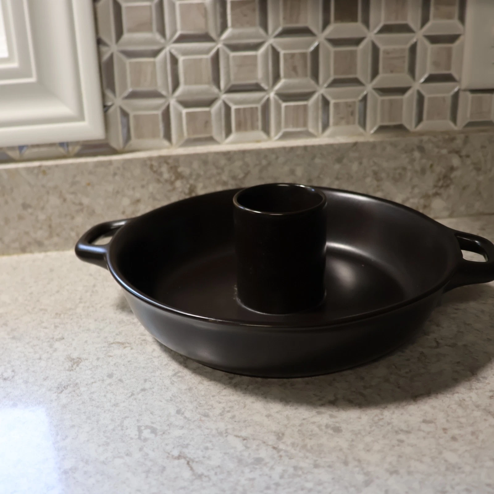 Technique Flame 11” Stovetop Chicken Roaster Pan Black 3” Tall