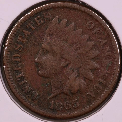 1865 Indian Cent VF ***RARE ORIGINAL EARLY DATE COIN***
