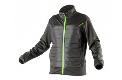 HÖGERT TECHNIK HT5K385-2XL LEVIN Hybrid-Fleecejacke schwarz Größe 2XL (56) Neu