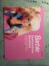 BARBIE Nintendo NES, With Booklet Near  Mint Tested And Works