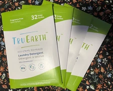 5 Tru Earth Eco-Strips Sheets Laundry Detergent FRAGRANCE FREE 160 loads