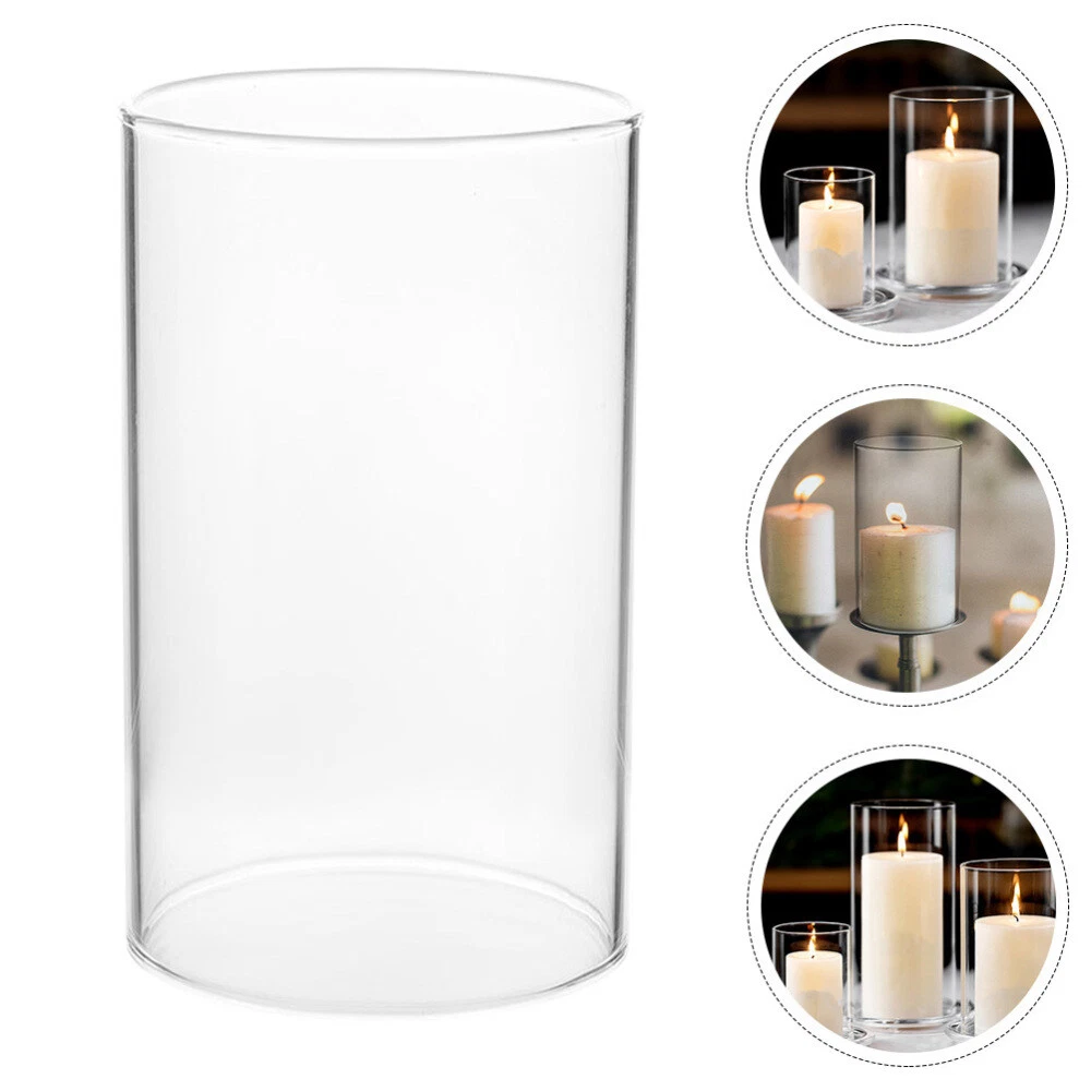 Glass candle shade deals