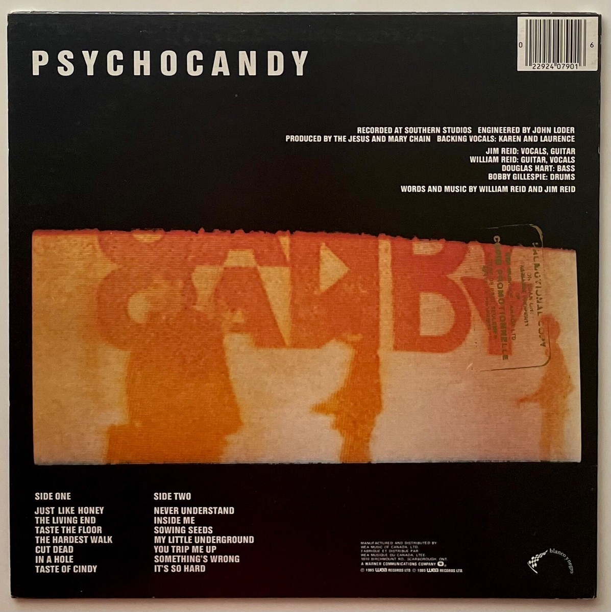 JESUS AND MARY CHAIN-PSYCHOCANDY [LP]日本盤 1985 JESUS AND MARY CHAIN Album PSYCHO CANDY Record 1ST