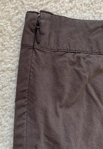 ashley B Bernardo Beaded Embroidered A Line Skirt Sz 10 Brown Knee Boho Resort - Picture 6 of 13