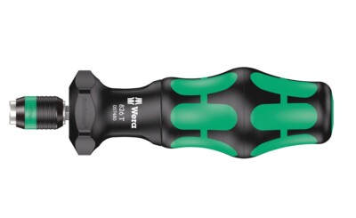 Wera 057480 Kraftform 826 T Turbo Bit-Halte-Schraubendrehergriff mit Rapidaptor