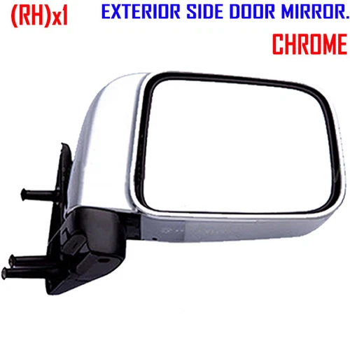 FOR NISSAN FRONTIER D22 1998-2004 RH x1 CHROME SIDE DOOR REAR VIEW MANUAL MIRROR