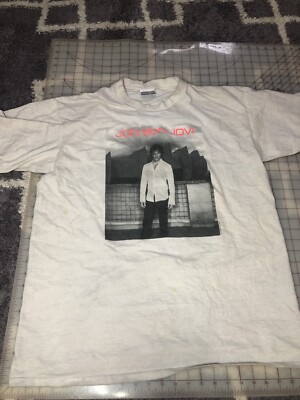 Vintage T-shirt Jon Bon jovi one wild night world tour SZXL Read