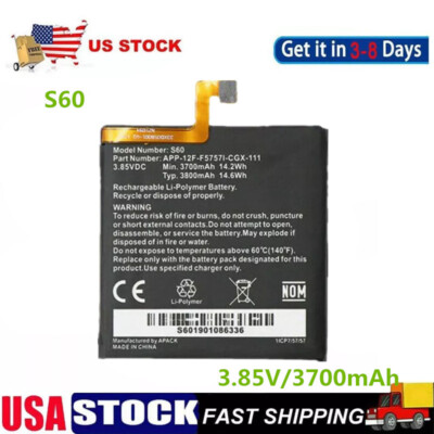 S60 Replacement Li-ion Battery For Caterpillar CAT Caterpillar S60 Mobile Phone