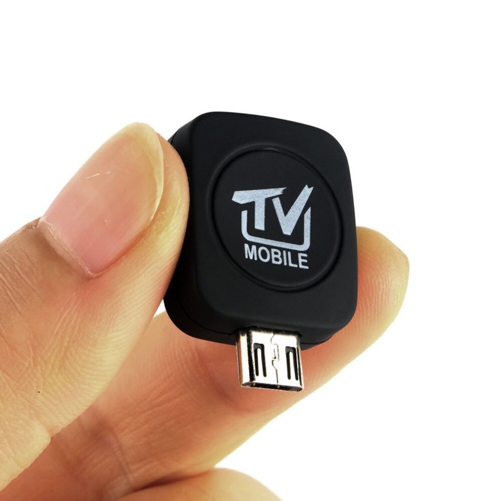 Récepteur TNT DVB-T Micro-USB SODIAL Pour Android – Adaptateur TV Noir/argent