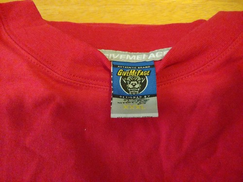 Vintage Give Me Face T-shirt 3XL Homeboy Graphic Red long sleeve - 第 8/8 張圖片