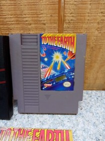 To the Earth - With Manual and Sleeve  ( Nintendo NES ) Tested  Authentic
