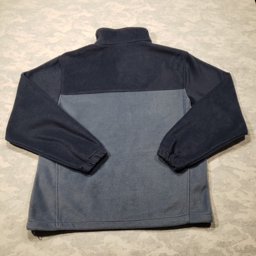 Columbia Sweatshirt Mens XL Blue Fleece Zip Up Pockets Outdoors Hiking Travel - Picture 8 of 12