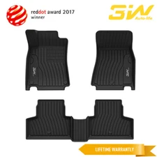 3W Floor Mats for 2020-2024 Mercedes Benz GLB Class TPE All Weather Car Liner