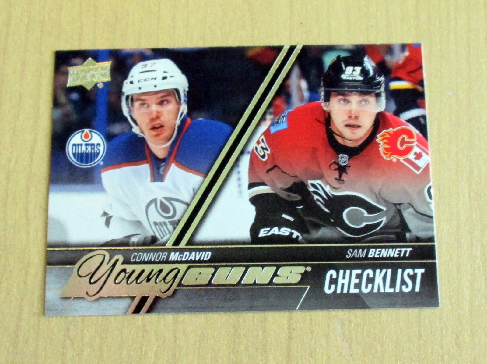 2015-16 Upper Deck Series 1 Connor McDavid Young Guns rookie RC Checklist #250