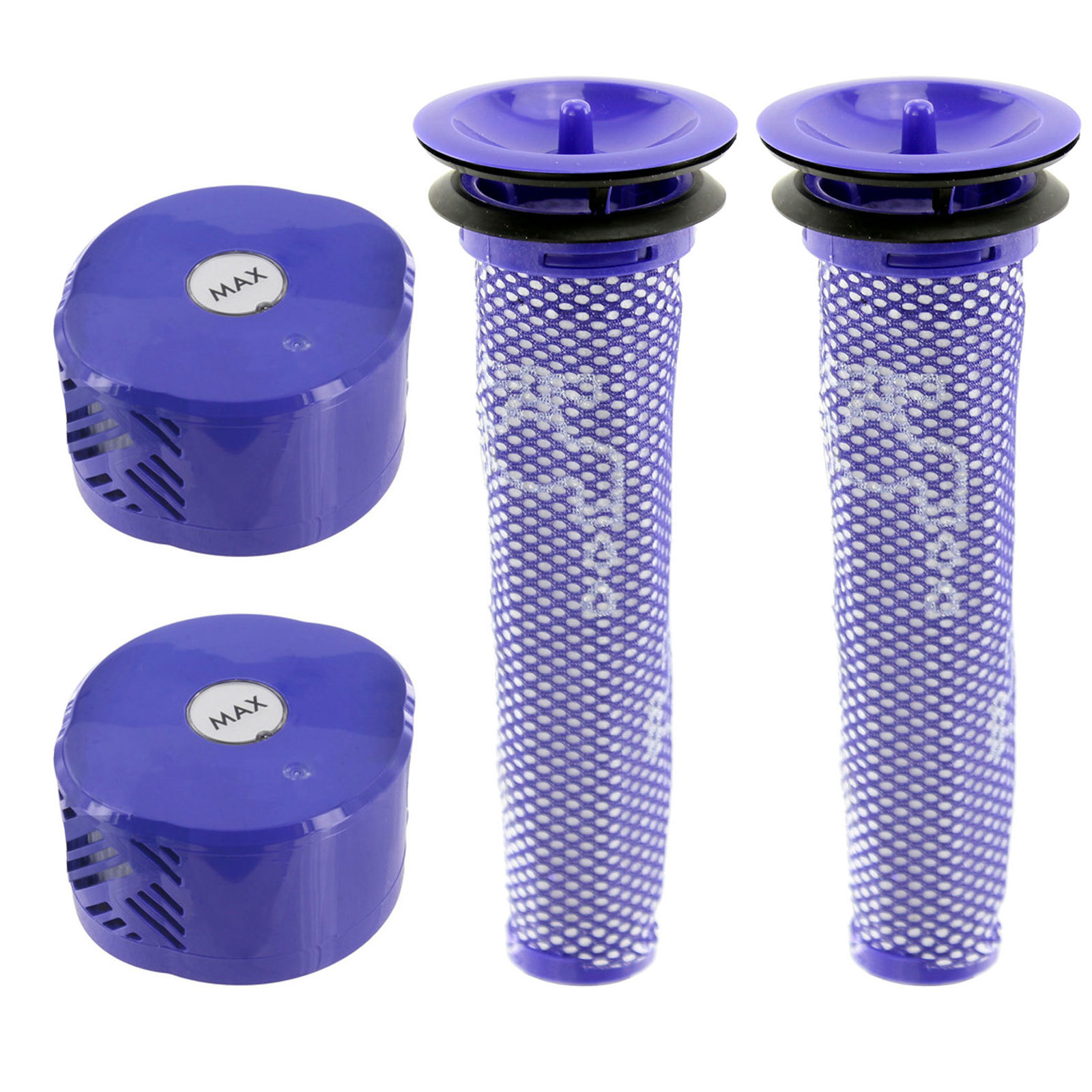 Pre + Post HEPA Motor Filter for DYSON V6 Absolute SV05 Vacuum 2 x Each