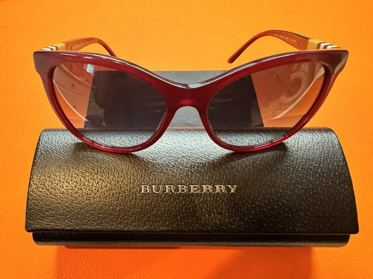 Authentic BURBERRY Cat Eye Sunglasses B4199 3543/8G 58 17  display picture 3