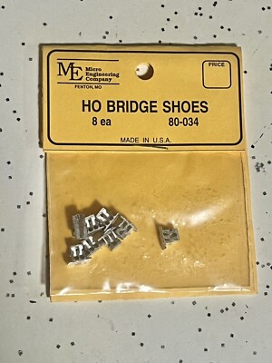 Micro Engineering Company 80-034 HO Bridge Shoes, Pack of 8,  New Unopened