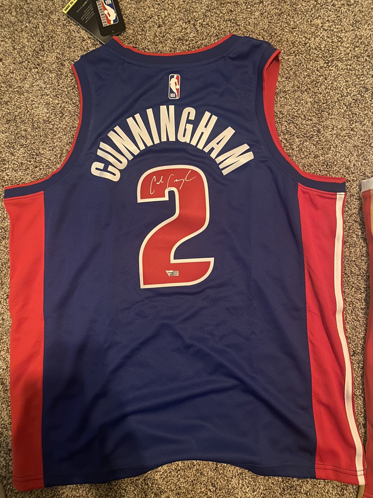 Cade Cunningham Detroit Pistons Signed Nike NBA Swingman Rookie Jersey FANATICS