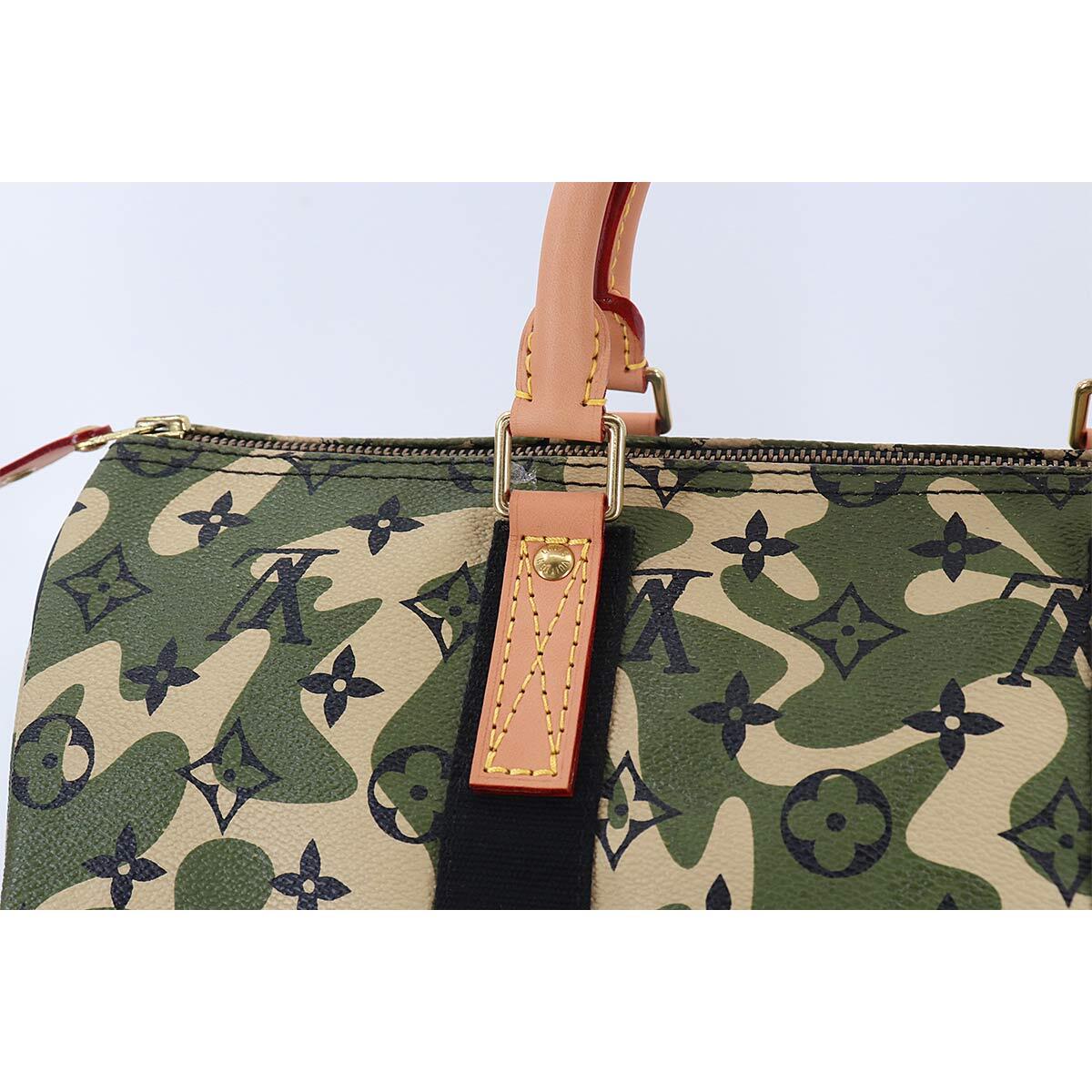 LOUIS VUITTON Monogramo Flage Speedy 35 Hand Bag M95773 Camouflage 