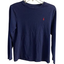 Polo Ralph Lauren navy blue crewneck shirt boys Large